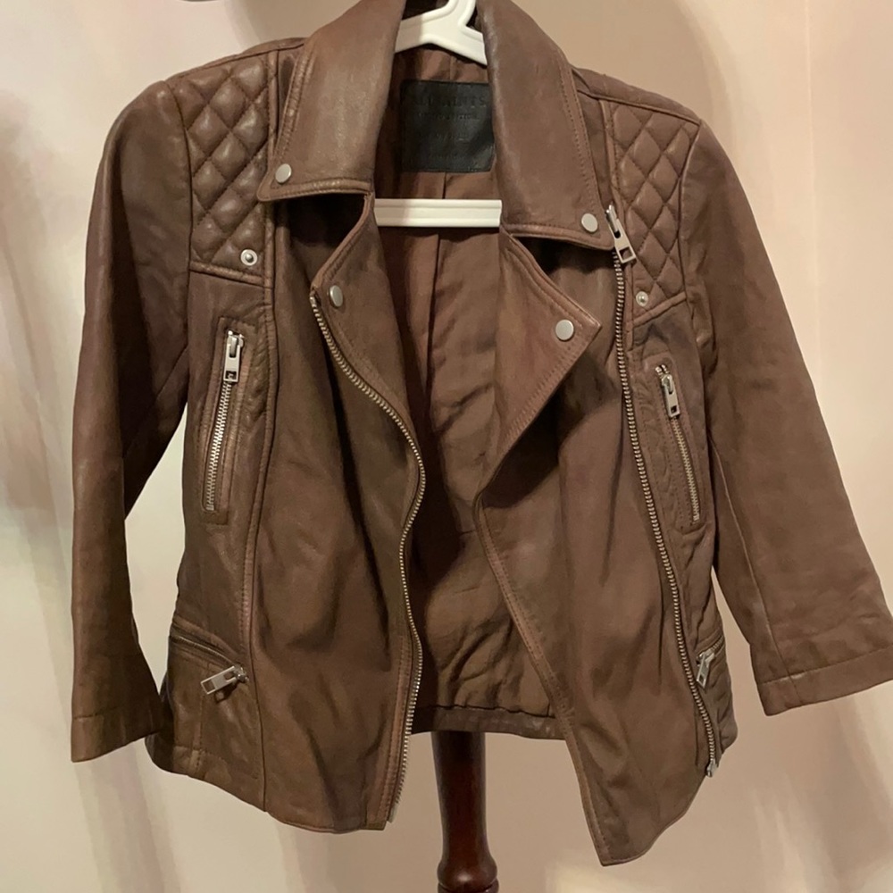 All Saints leather jacket